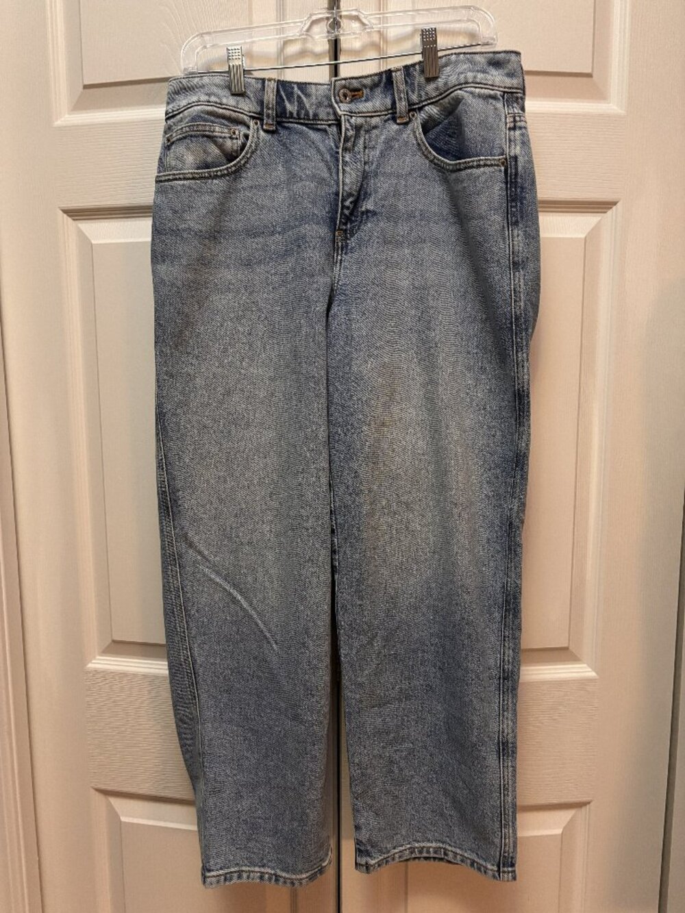 Talbots High Waist Straight Ankle Jeans Size 6 Relaxed Fit Light Wash